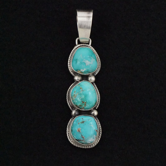 Bobby Johnson Turquoise & Sterling Silver Pendant