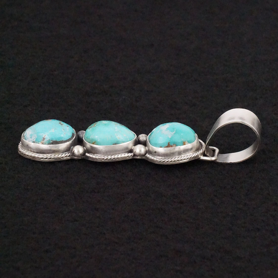 Bobby Johnson Turquoise & Sterling Silver Pendant