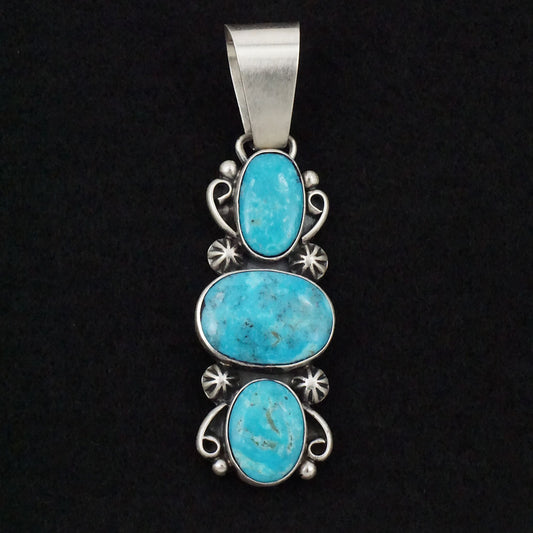 Paul Livingston Turquoise & Sterling Silver Pendant