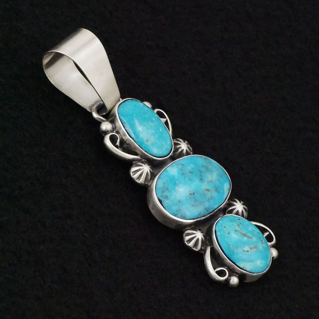 Paul Livingston Turquoise & Sterling Silver Pendant