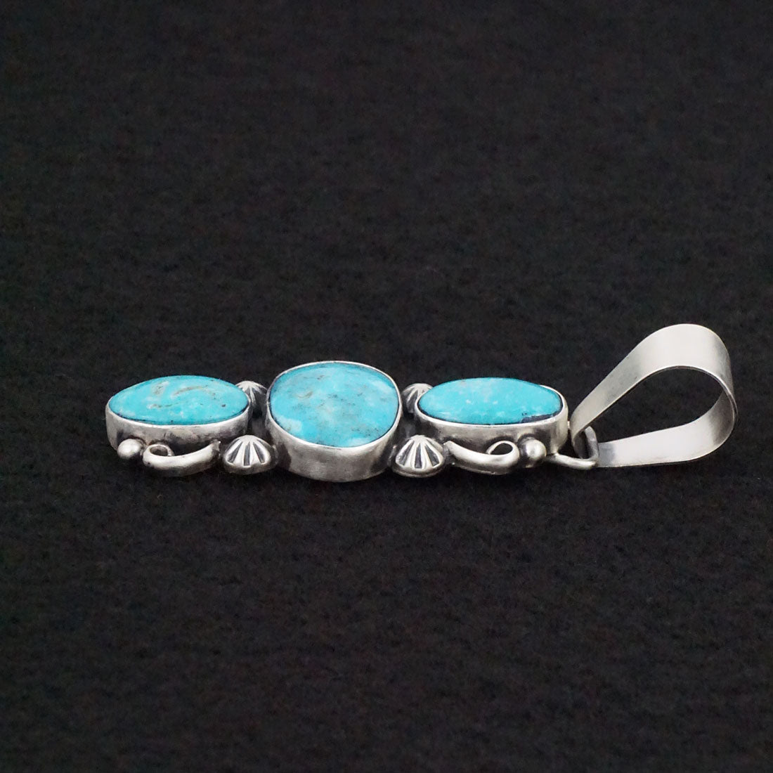 Paul Livingston Turquoise & Sterling Silver Pendant