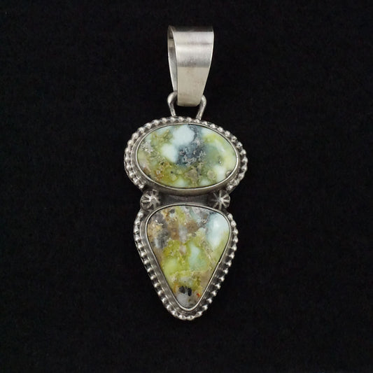 Bobby Johnson Variscite & Sterling Silver Pendant