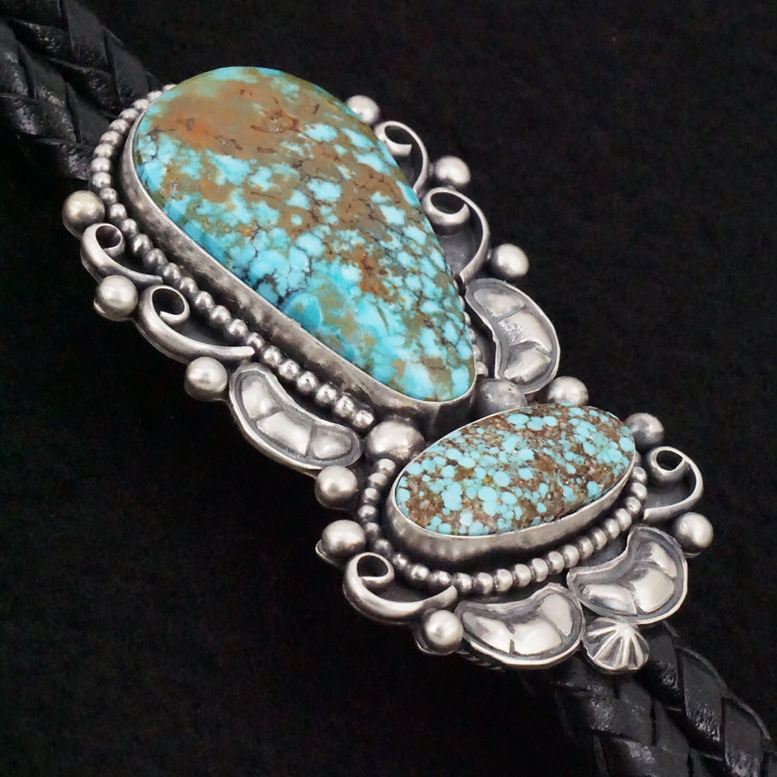 Paul Livingston Turquoise & Sterling Silver Bolo Tie