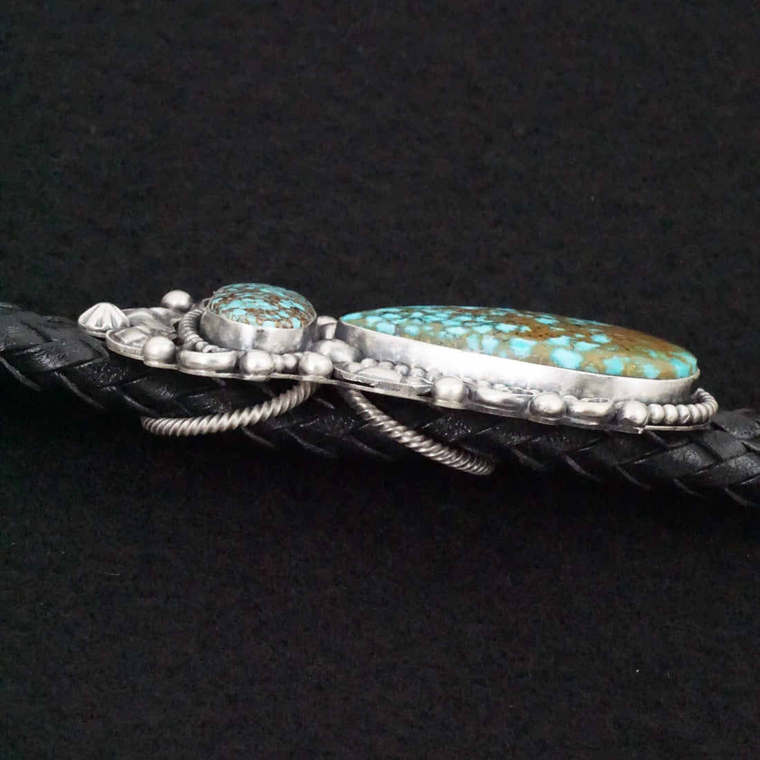 Paul Livingston Turquoise & Sterling Silver Bolo Tie