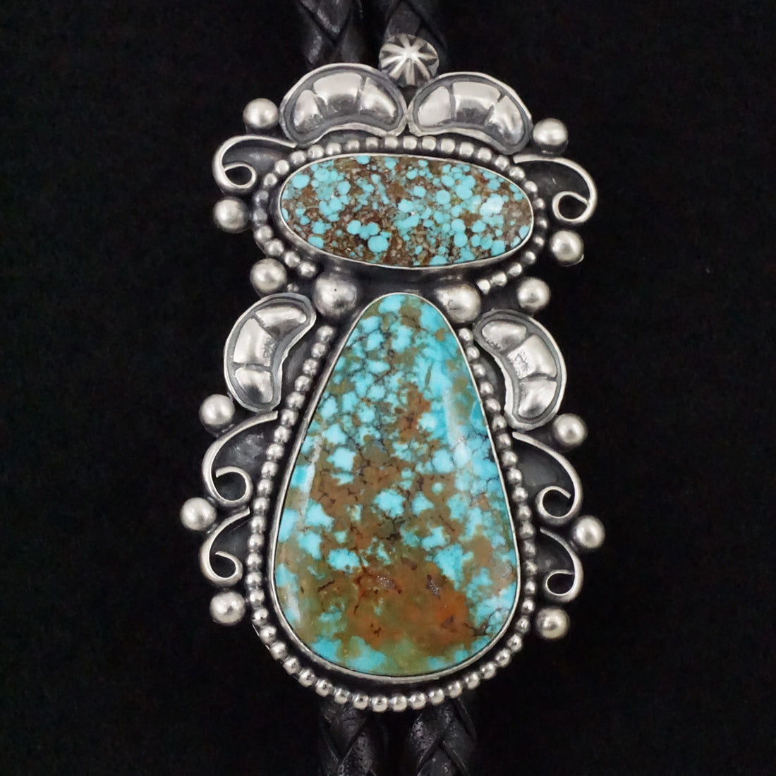 Paul Livingston Turquoise & Sterling Silver Bolo Tie