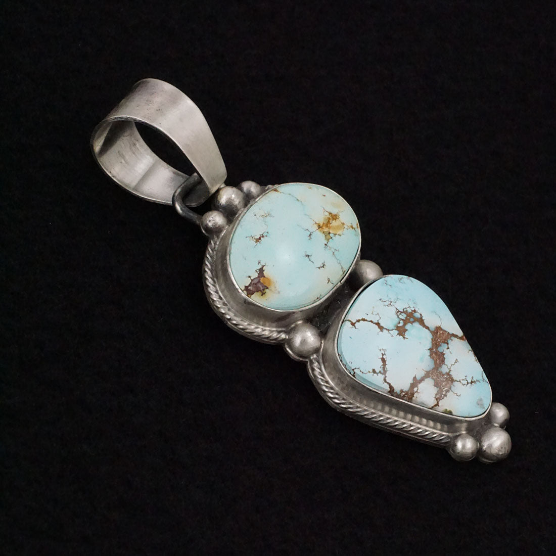 Bobby Johnson Turquoise & Sterling Silver Pendant