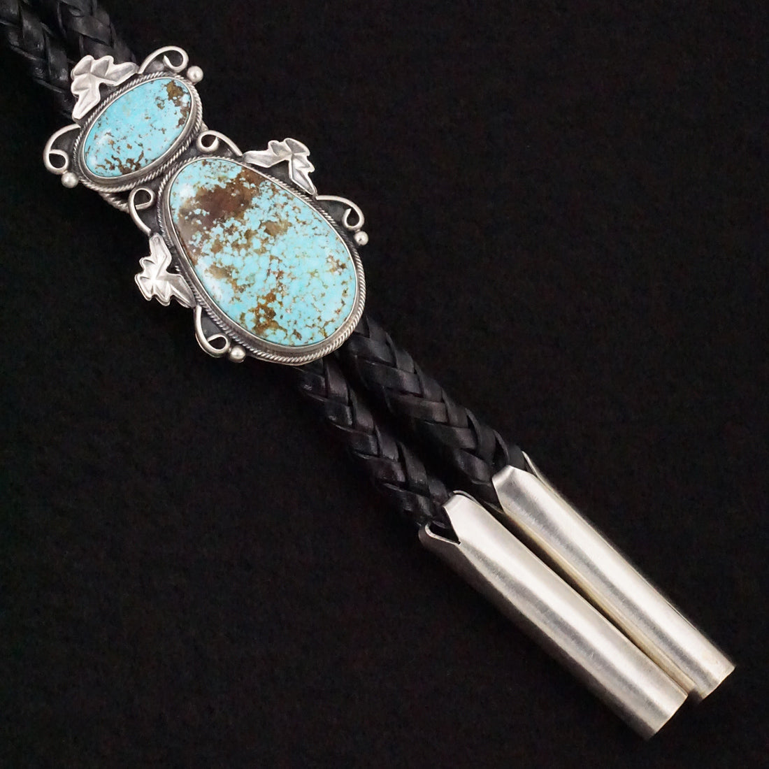 Paul Livingston Turquoise & Sterling Silver Bolo Tie