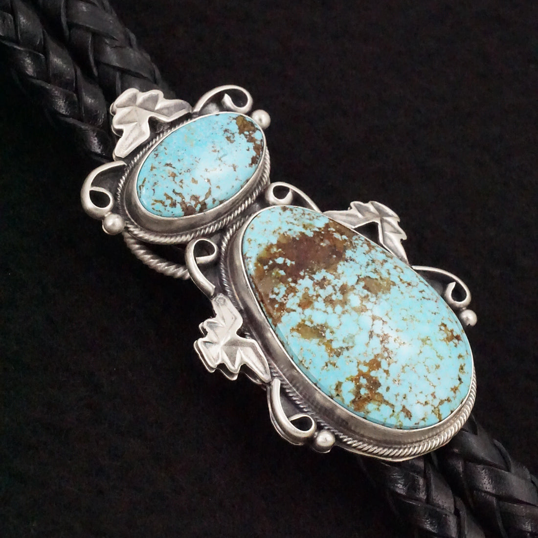 Paul Livingston Turquoise & Sterling Silver Bolo Tie