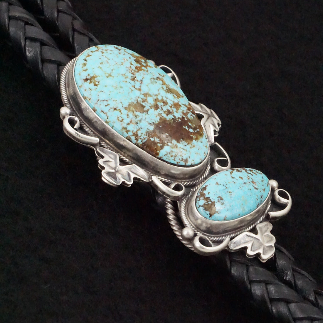 Paul Livingston Turquoise & Sterling Silver Bolo Tie