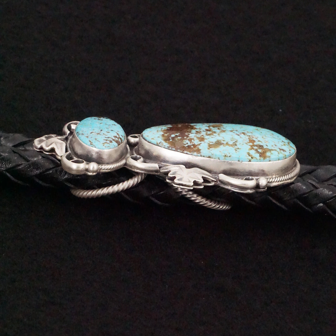 Paul Livingston Turquoise & Sterling Silver Bolo Tie