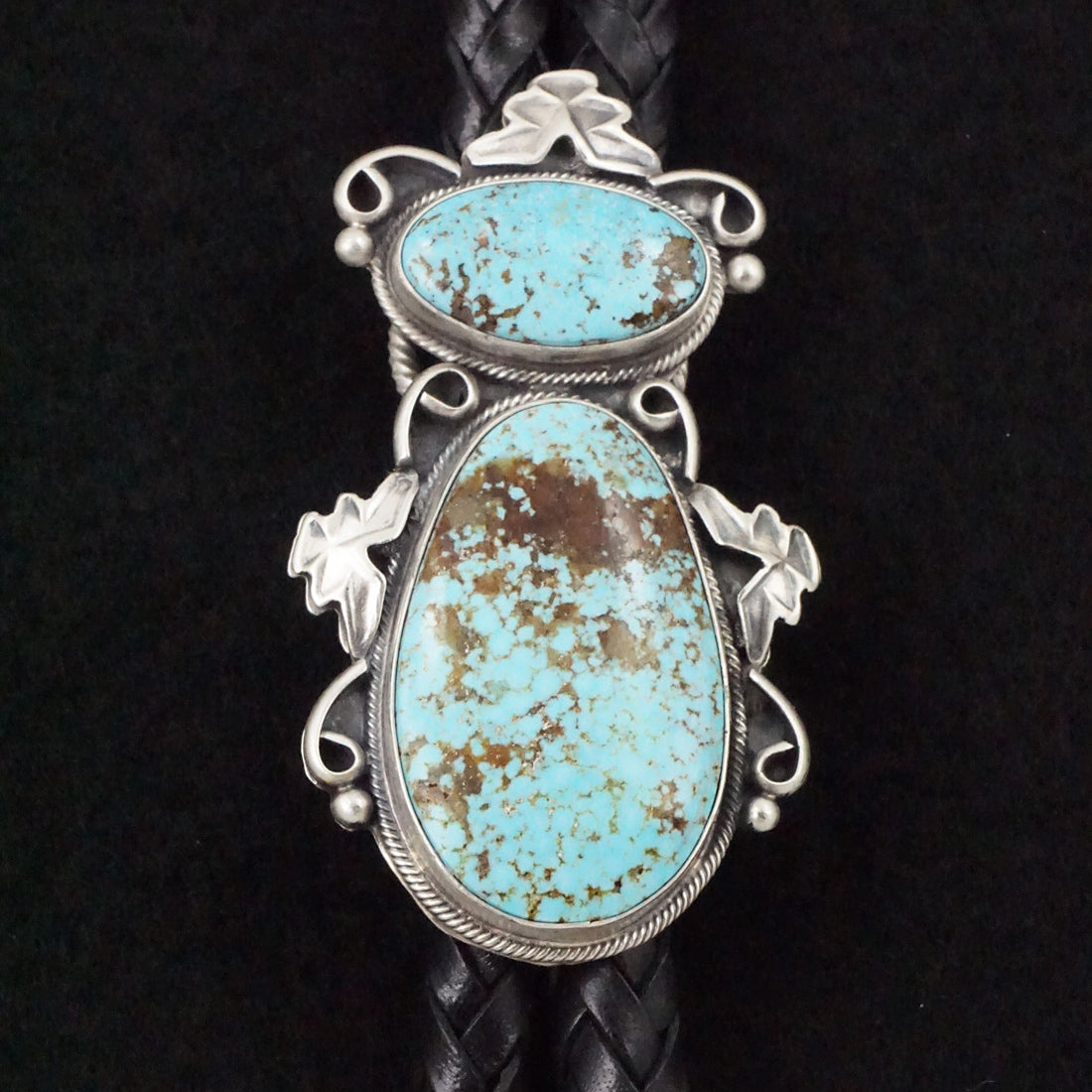 Paul Livingston Turquoise & Sterling Silver Bolo Tie