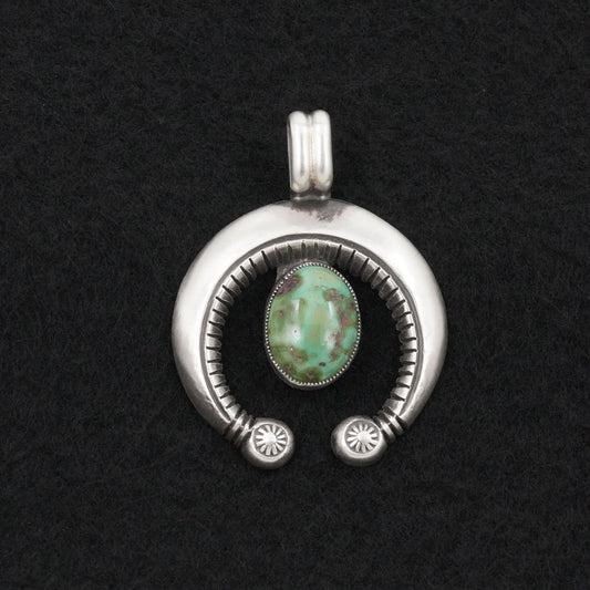 Calvin Martinez Turquoise & Sterling Silver Pendant