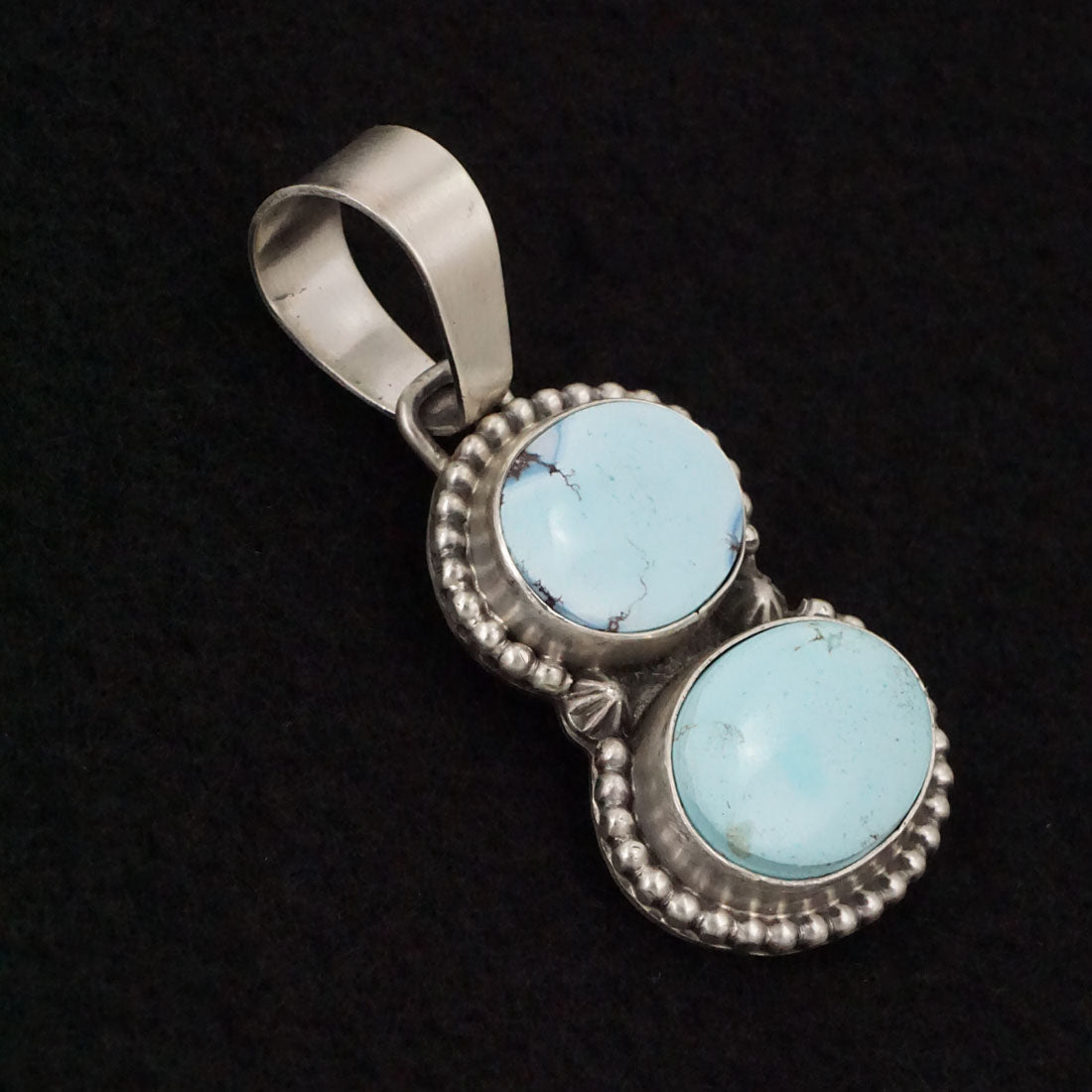 Bobby Johnson Turquoise & Sterling Silver Pendant