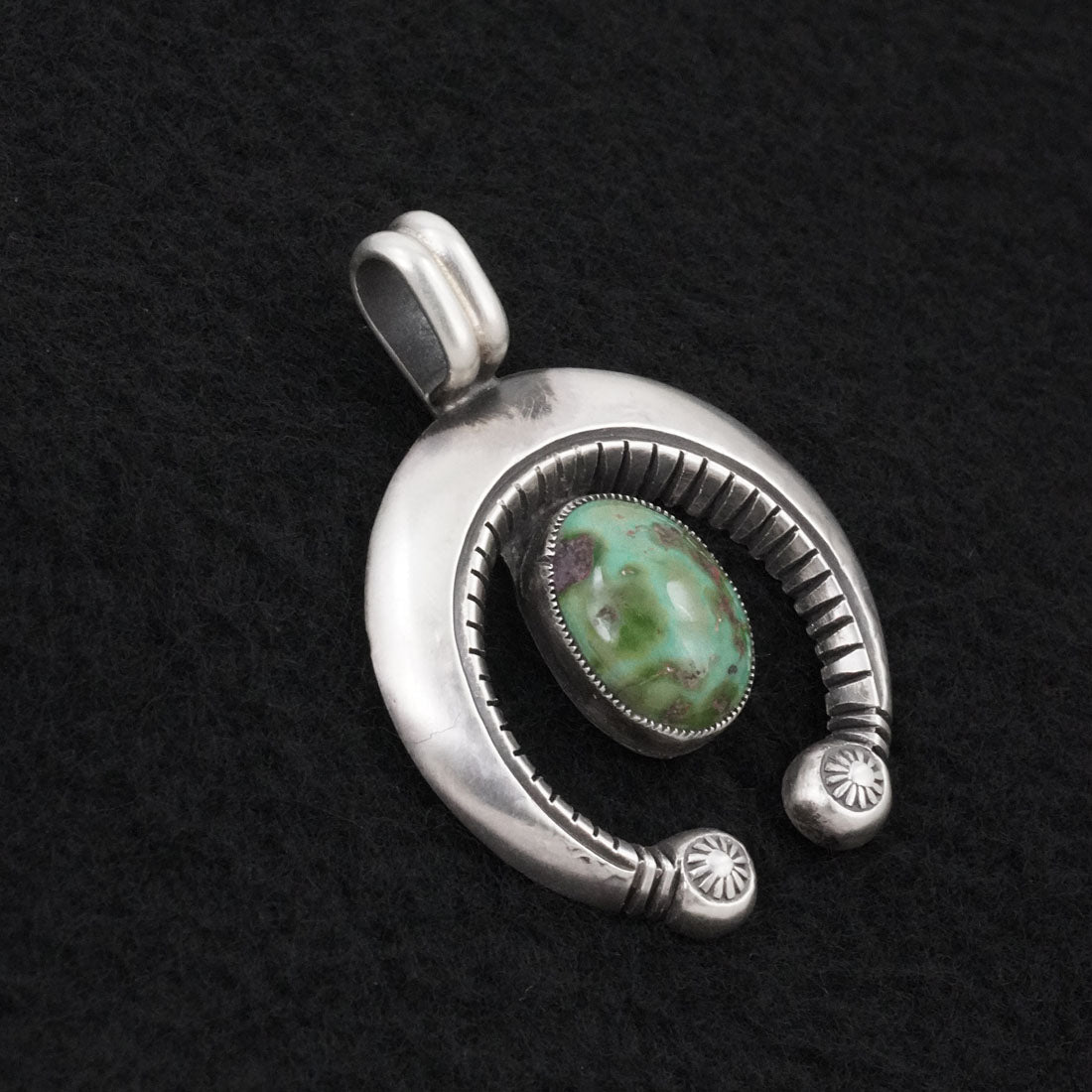Calvin Martinez Turquoise & Sterling Silver Pendant