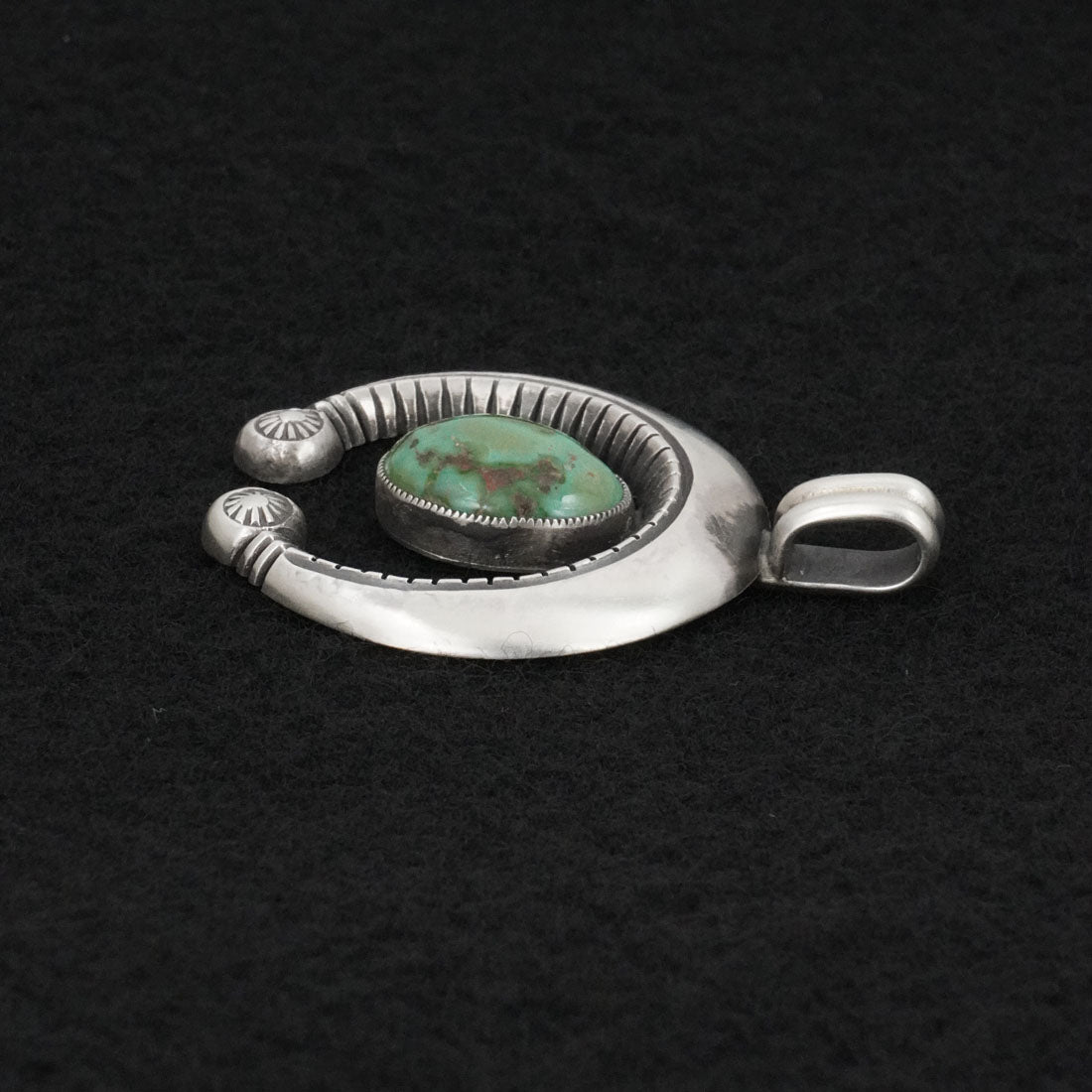 Calvin Martinez Turquoise & Sterling Silver Pendant
