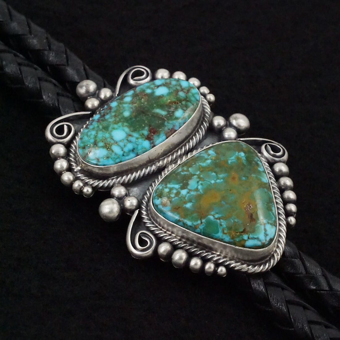 Paul Livingston Turquoise & Sterling Silver Bolo Tie