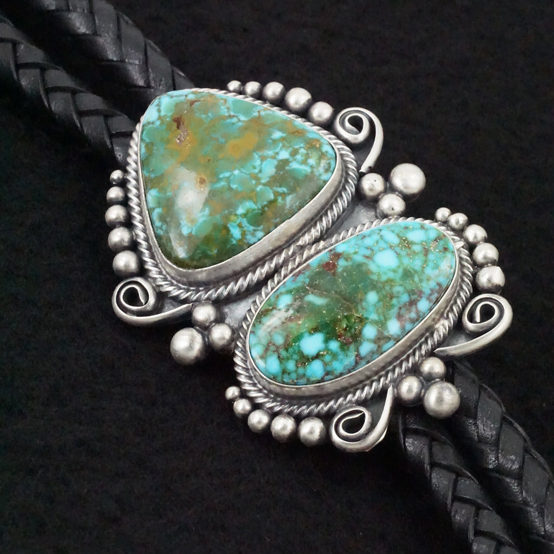 Paul Livingston Turquoise & Sterling Silver Bolo Tie