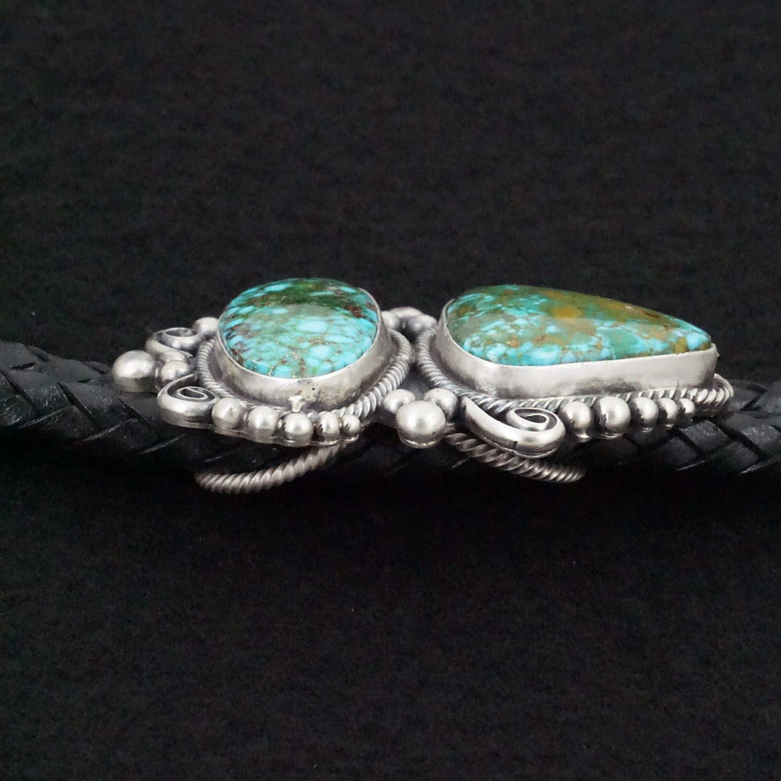 Paul Livingston Turquoise & Sterling Silver Bolo Tie