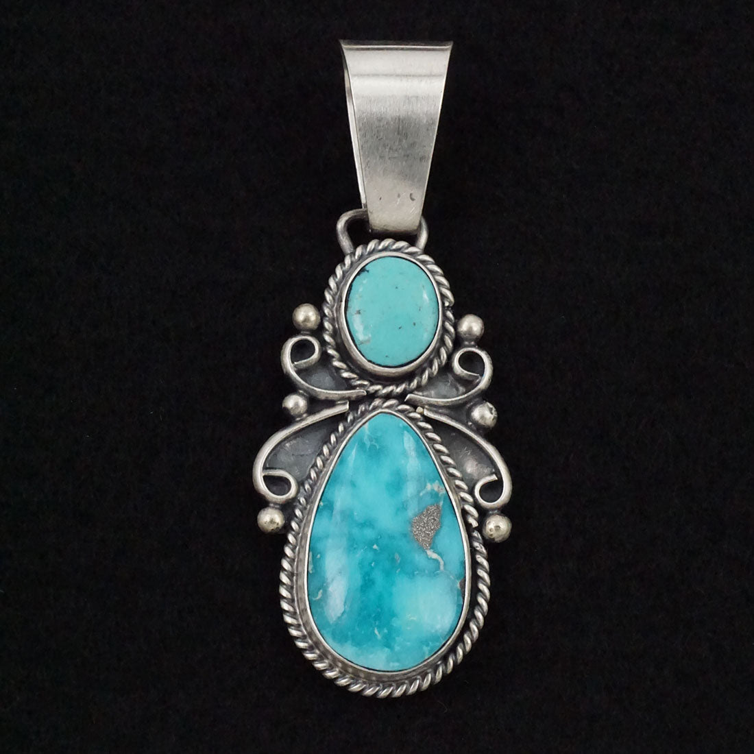 Paul Livingston Turquoise & Sterling Silver Pendant