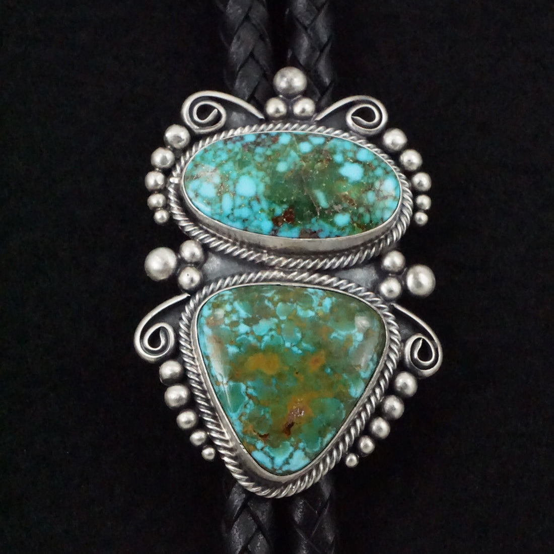 Paul Livingston Turquoise & Sterling Silver Bolo Tie