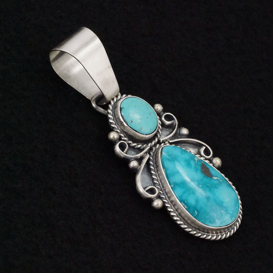 Paul Livingston Turquoise & Sterling Silver Pendant