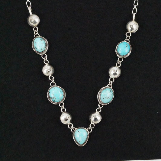 Ernest Hawthorne Turquoise & Sterling Silver Necklace