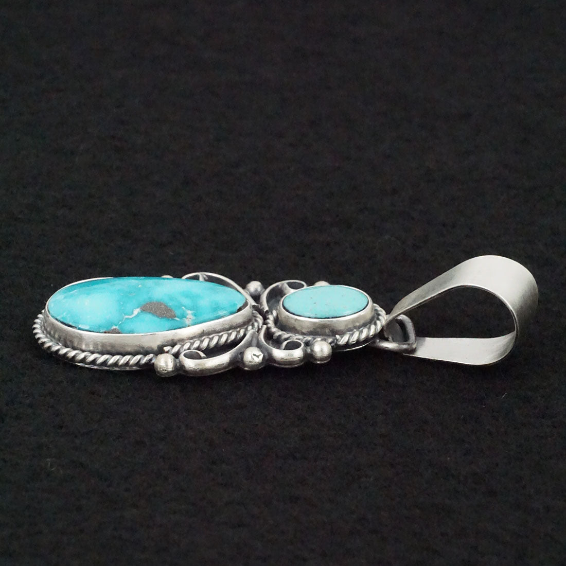 Paul Livingston Turquoise & Sterling Silver Pendant