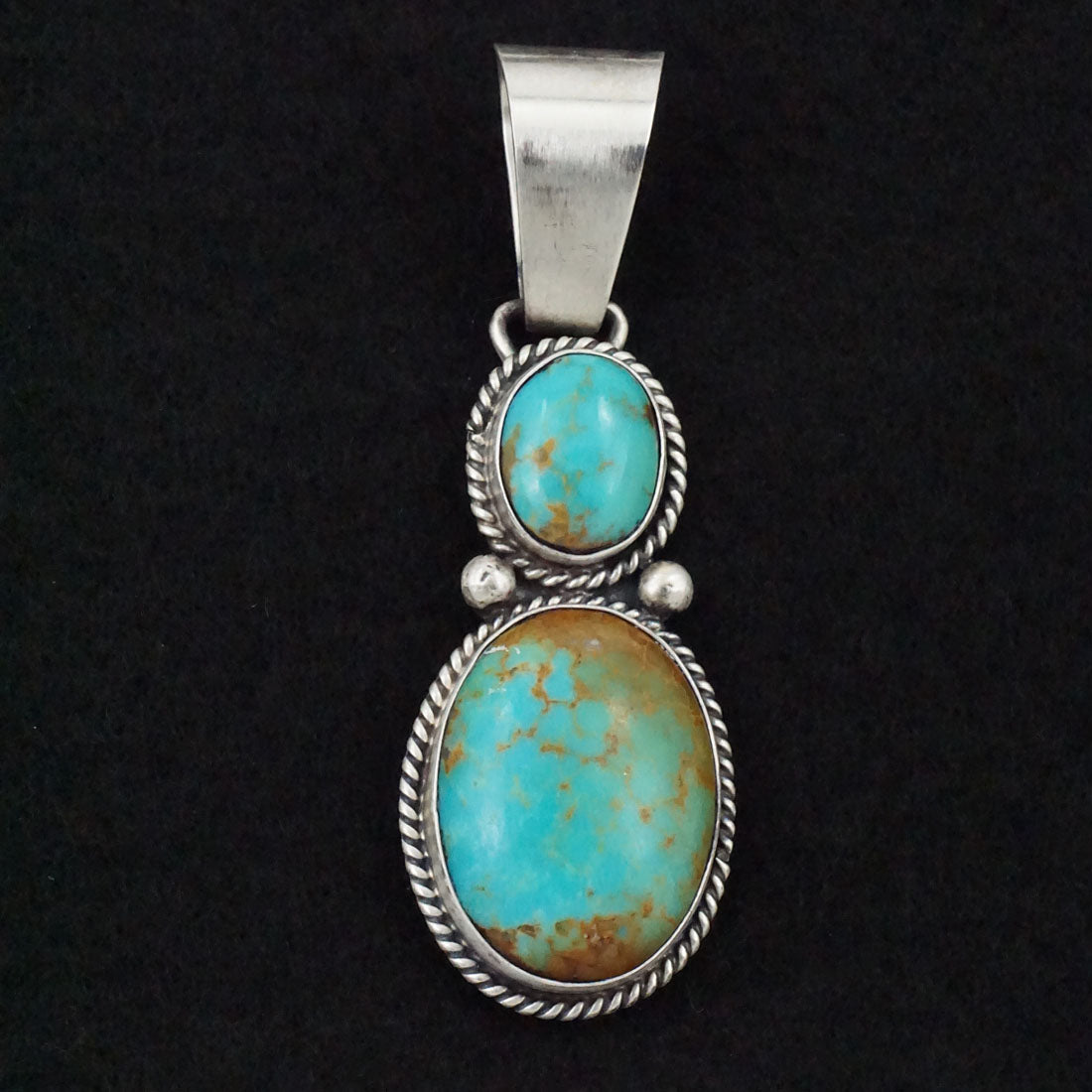 Paul Livingston Turquoise & Sterling Silver Pendant