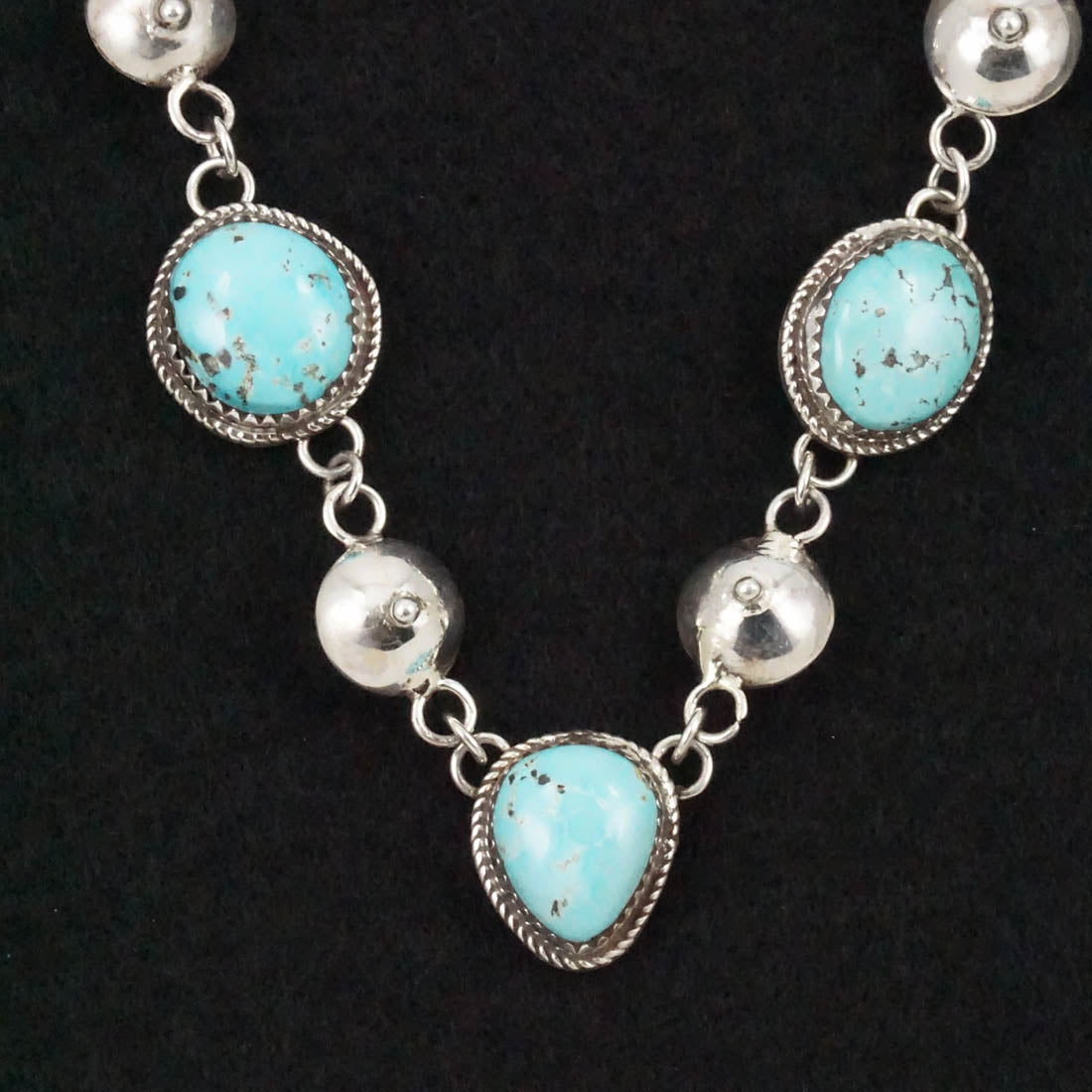 Ernest Hawthorne Turquoise & Sterling Silver Necklace