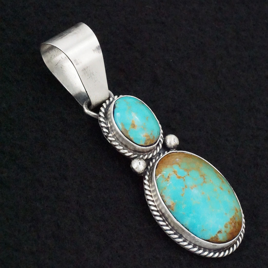 Paul Livingston Turquoise & Sterling Silver Pendant