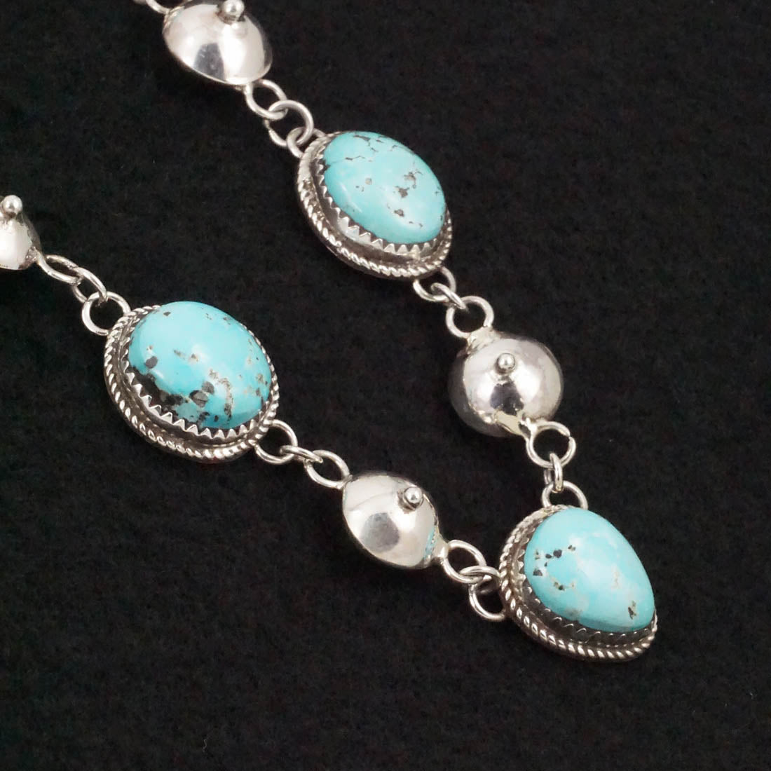 Ernest Hawthorne Turquoise & Sterling Silver Necklace