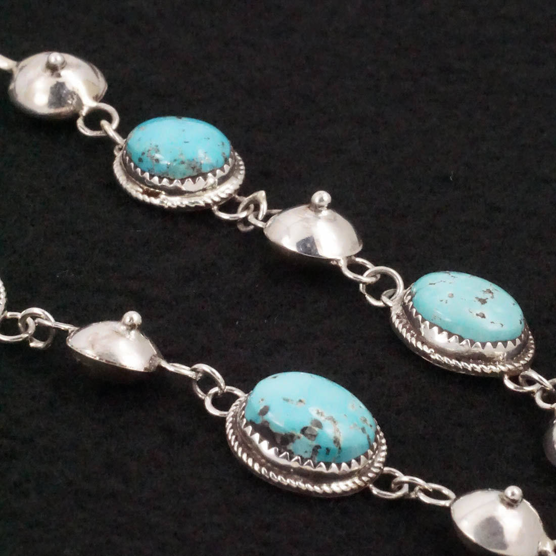 Ernest Hawthorne Turquoise & Sterling Silver Necklace