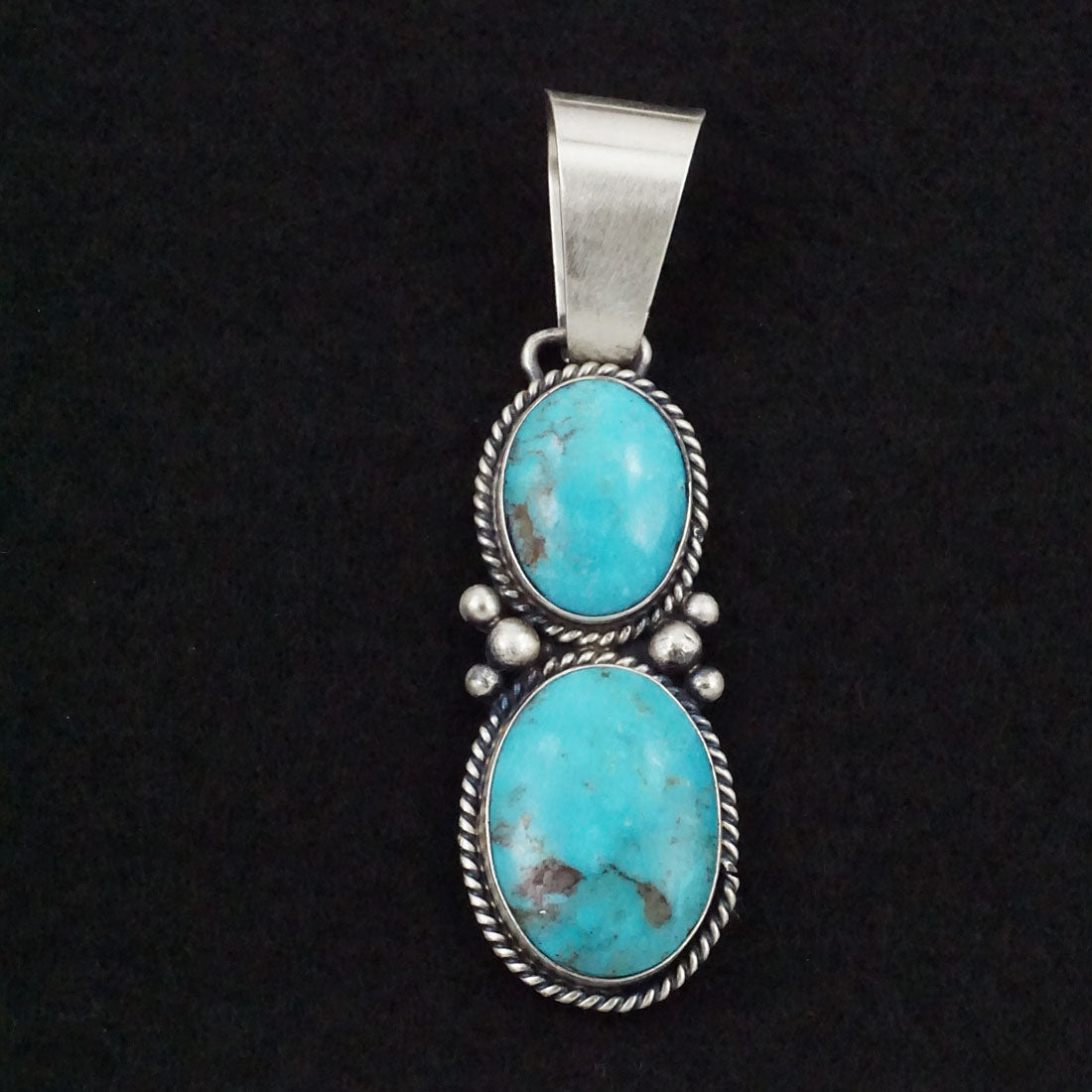 Paul Livingston Turquoise & Sterling Silver Pendant