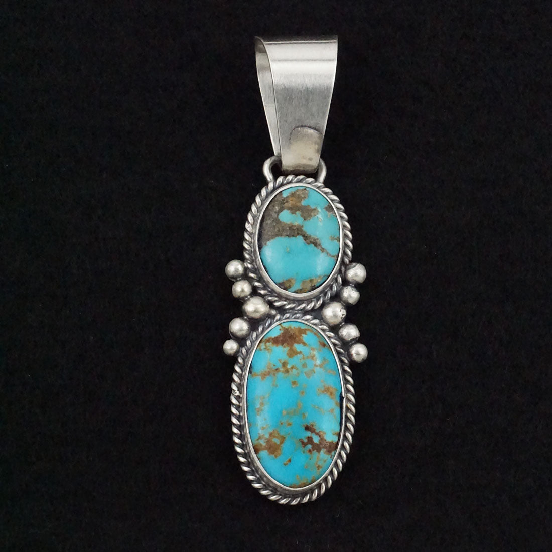 Paul Livingston Turquoise & Sterling Silver Pendant