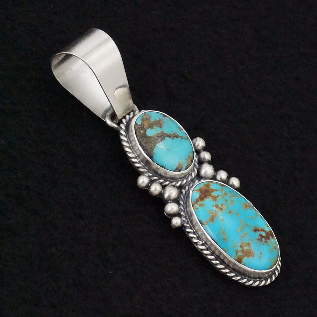 Paul Livingston Turquoise & Sterling Silver Pendant