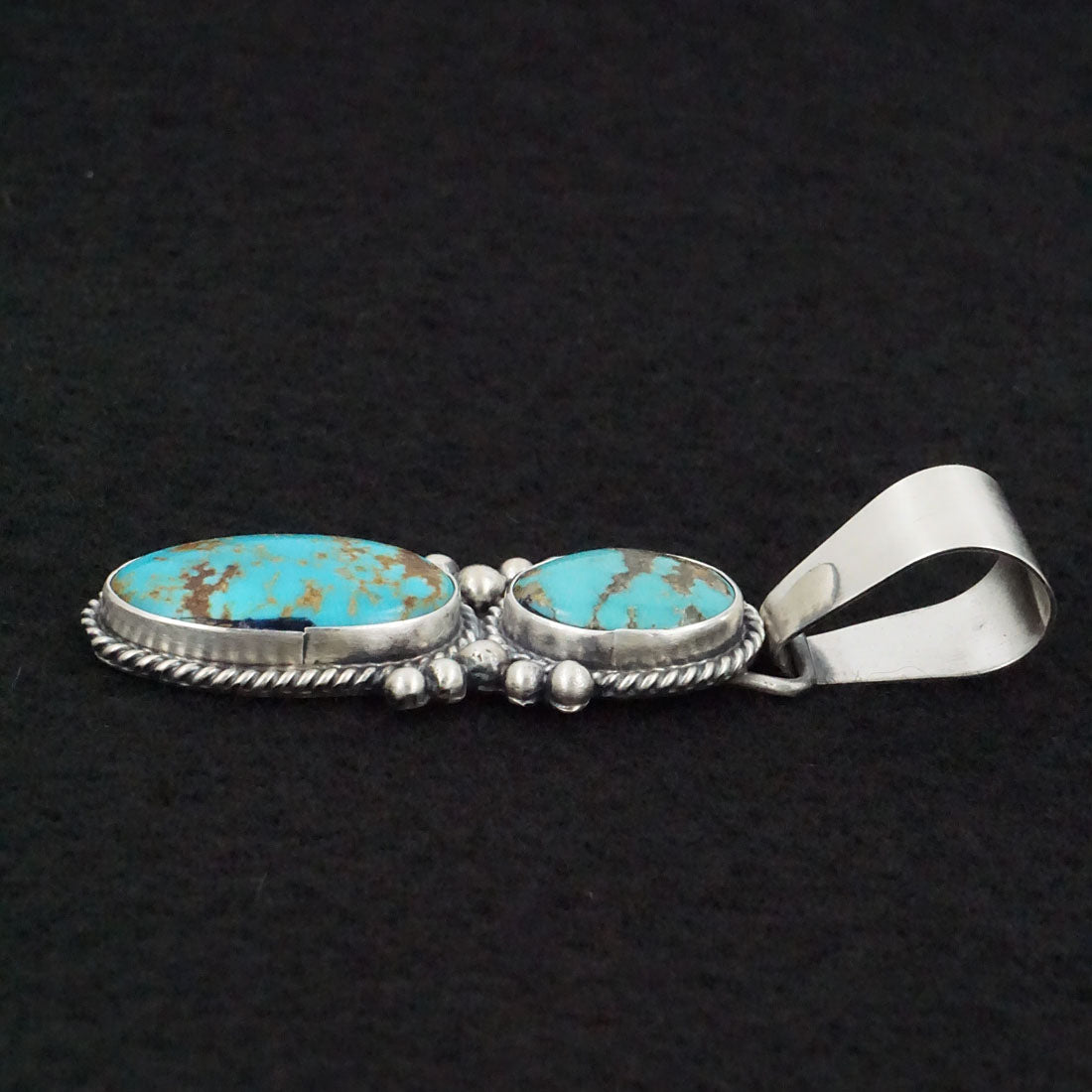 Paul Livingston Turquoise & Sterling Silver Pendant