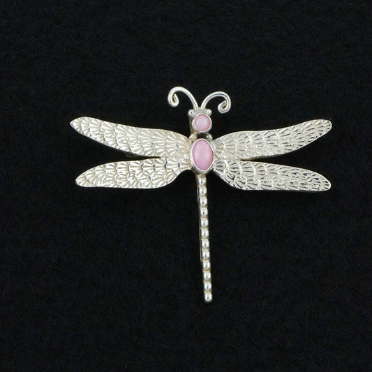 Lee Charley Pink Conch & Sterling Silver Pendant/Pin