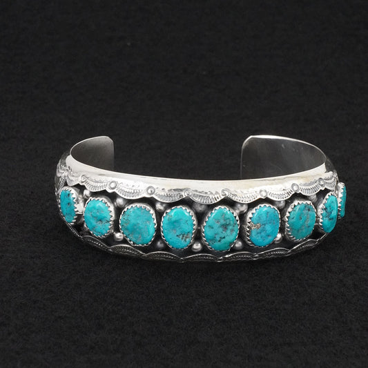 Wilbert Muskett Sr. Turquoise & Sterling Silver Bracelet