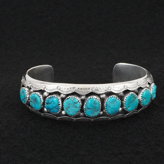 Wilbert Muskett Sr. Turquoise & Sterling Silver Bracelet