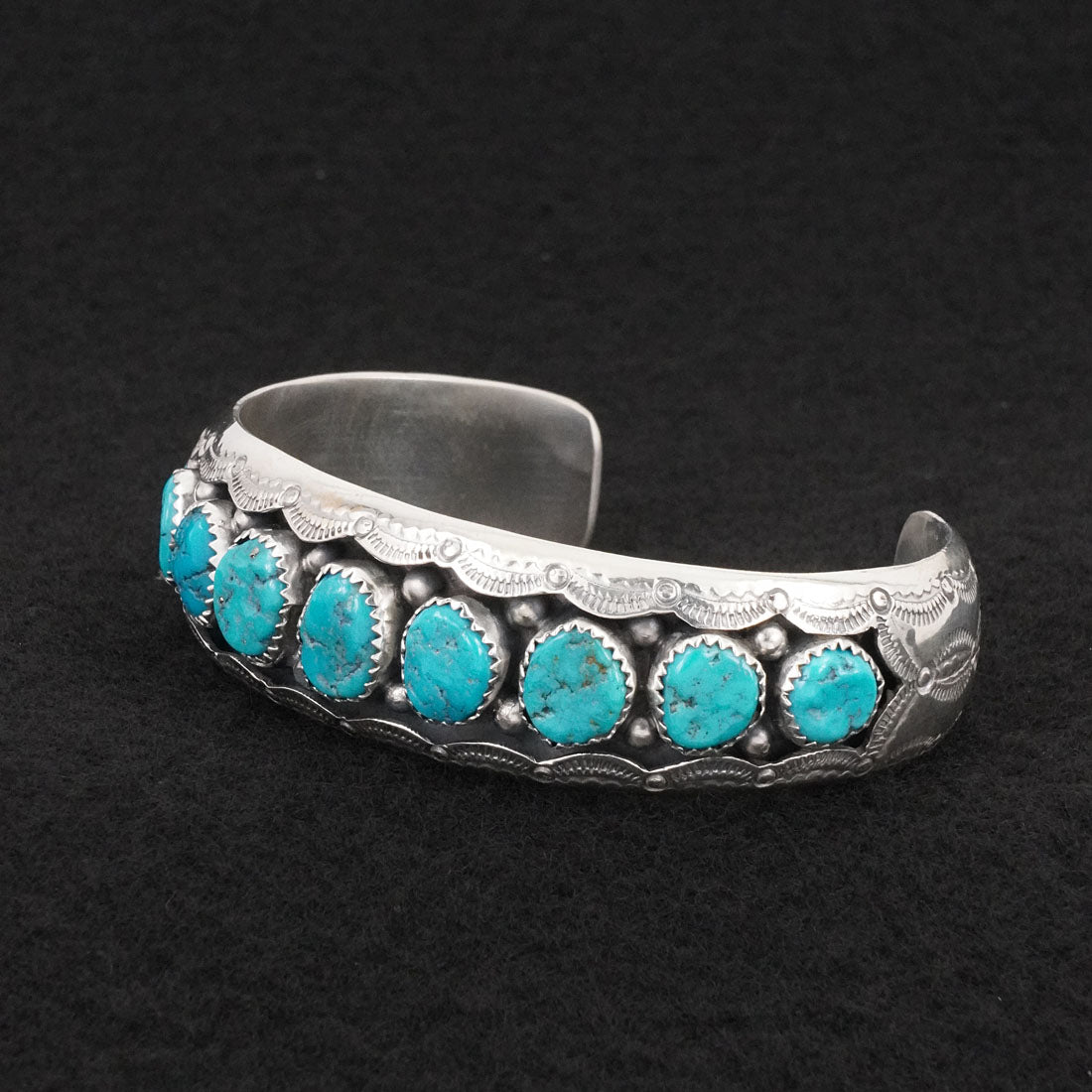 Wilbert Muskett Sr. Turquoise & Sterling Silver Bracelet