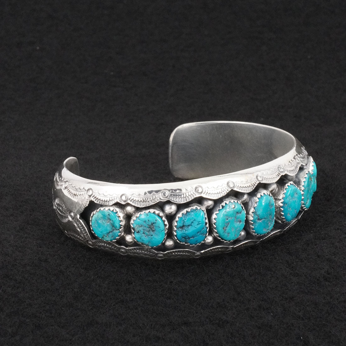 Wilbert Muskett Sr. Turquoise & Sterling Silver Bracelet