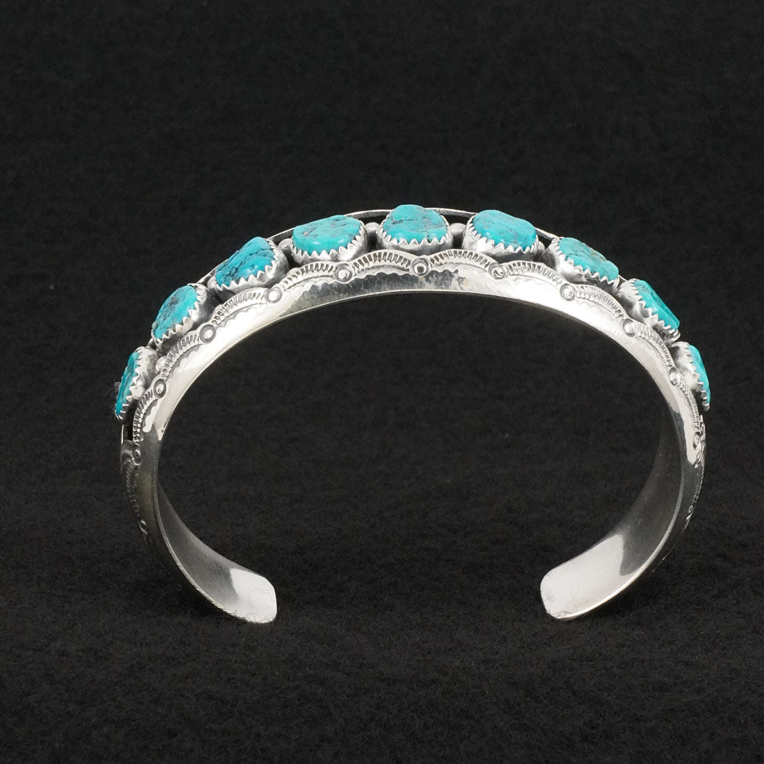 Wilbert Muskett Sr. Turquoise & Sterling Silver Bracelet