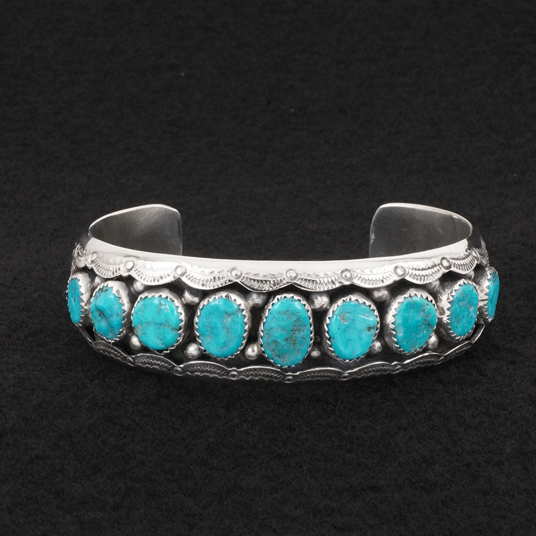 Wilbert Muskett Sr. Turquoise & Sterling Silver Bracelet