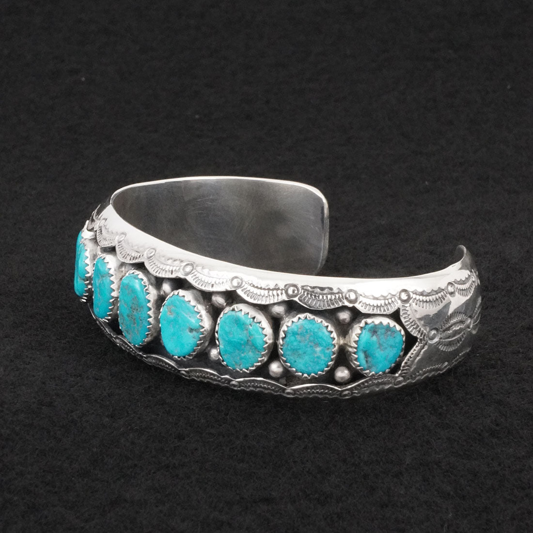 Wilbert Muskett Sr. Turquoise & Sterling Silver Bracelet
