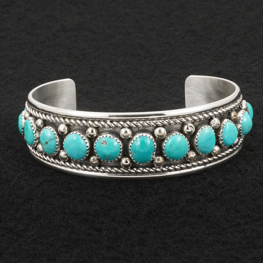 Chester Charley Turquoise & Sterling Silver Bracelet