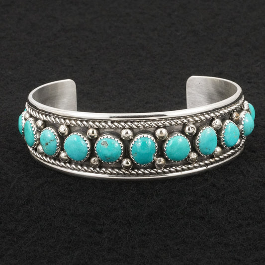 Chester Charley Turquoise & Sterling Silver Bracelet