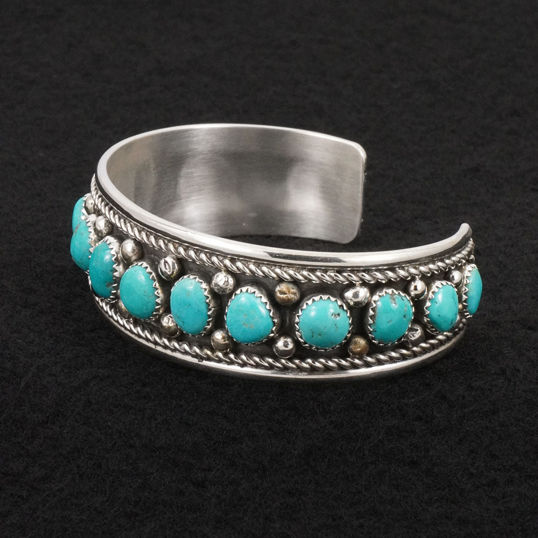 Chester Charley Turquoise & Sterling Silver Bracelet