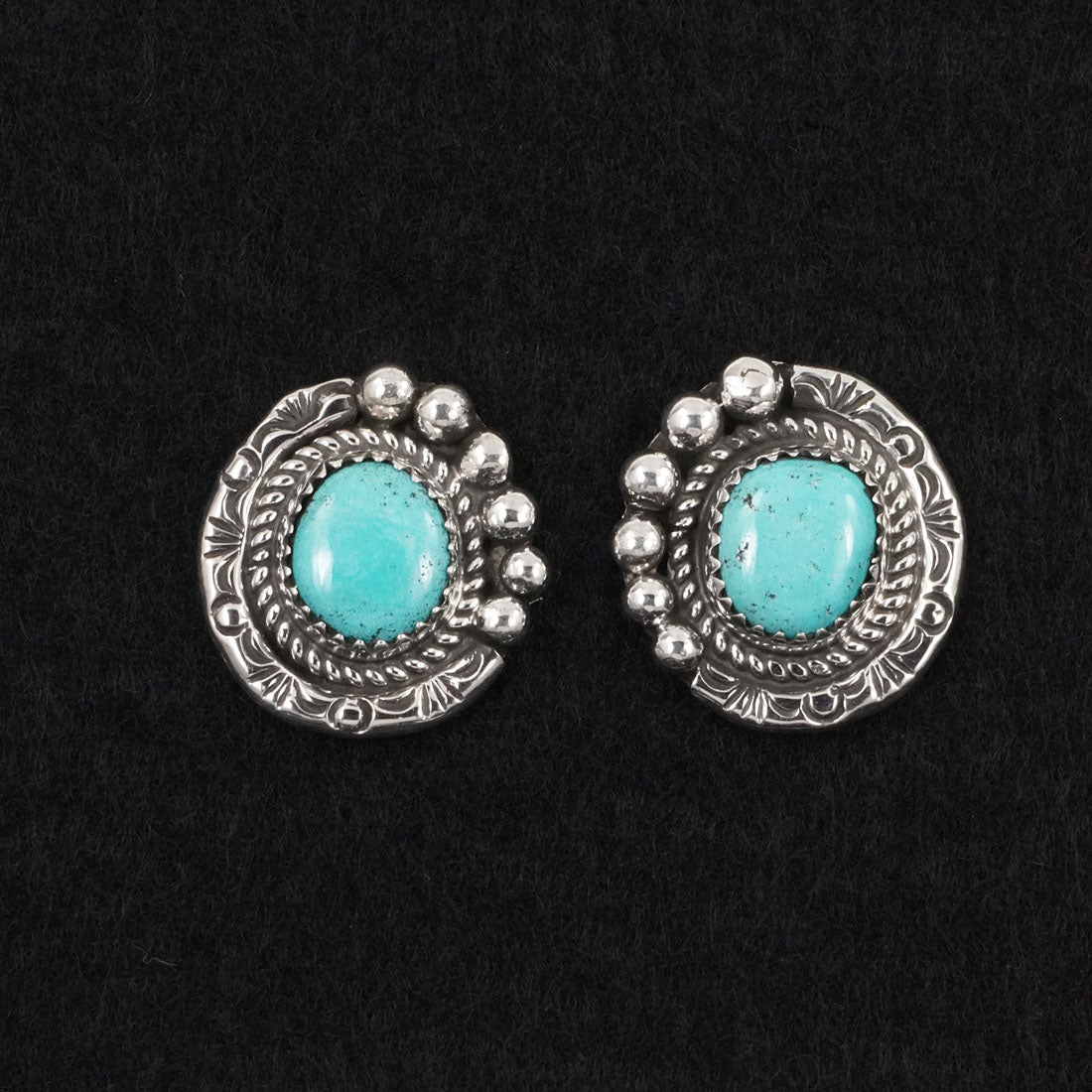 Phil Nez Turquoise & Sterling Silver Necklace Set