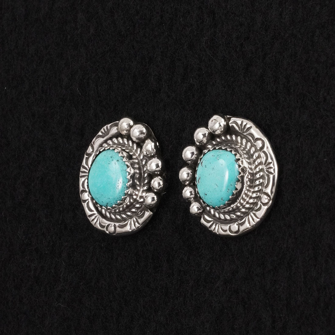 Phil Nez Turquoise & Sterling Silver Necklace Set