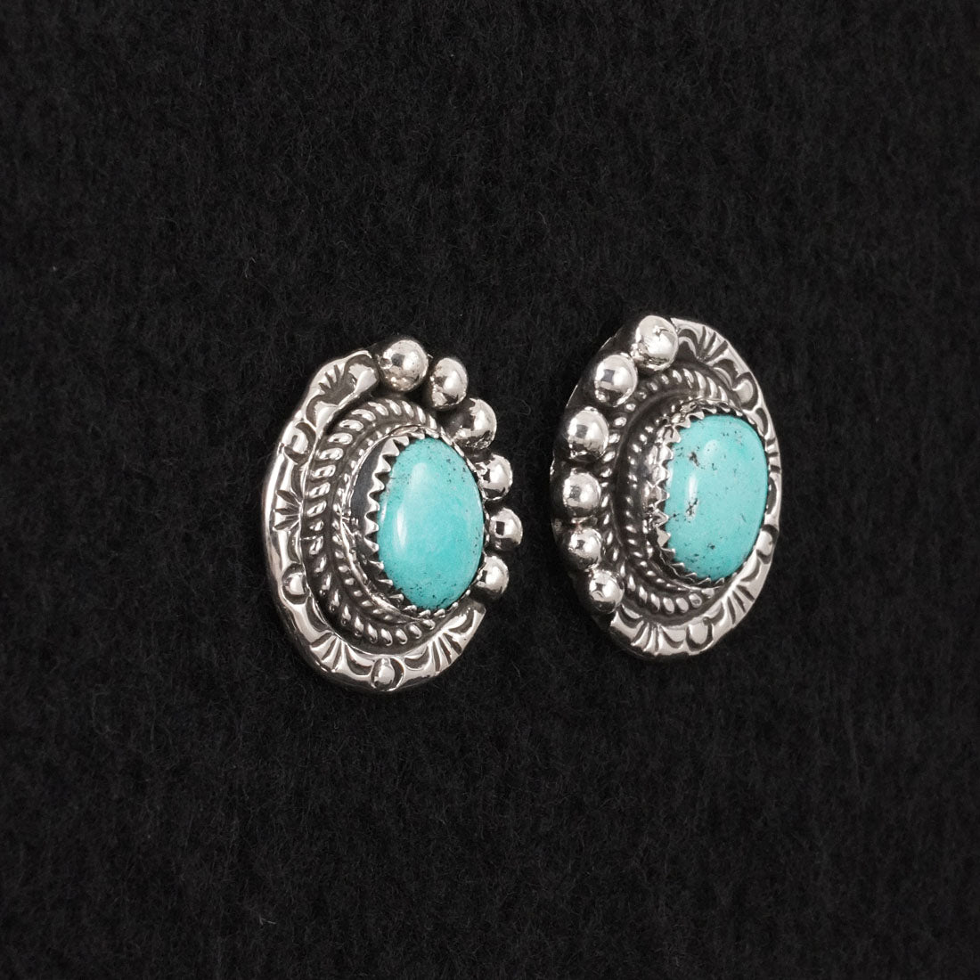 Phil Nez Turquoise & Sterling Silver Necklace Set